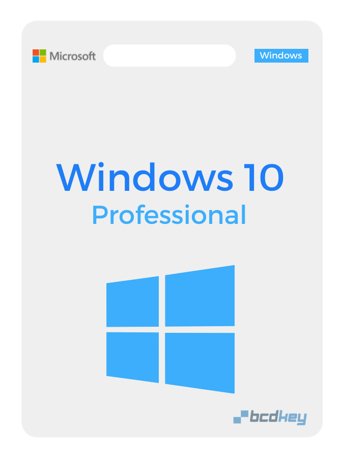 Windows 10 professional bcdkey